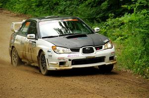 Mark Tabor / Kathryn Hansen Subaru WRX STi on SS9, Height o' Land I.