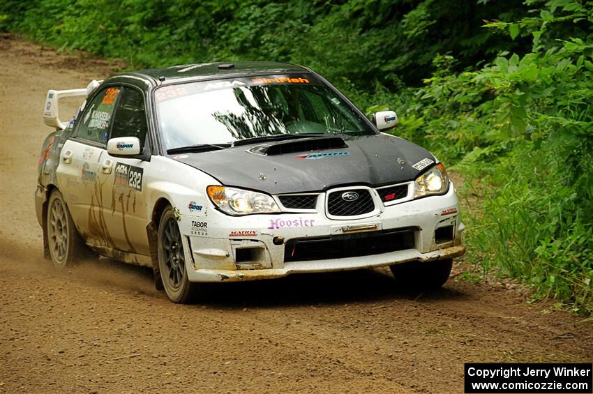 Mark Tabor / Kathryn Hansen Subaru WRX STi on SS9, Height o' Land I.