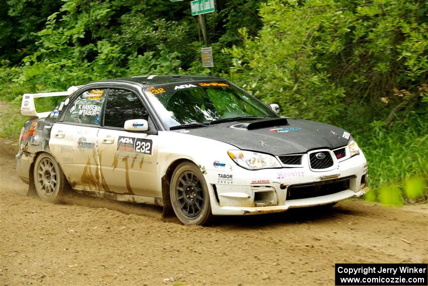 Mark Tabor / Kathryn Hansen Subaru WRX STi on SS9, Height o' Land I.