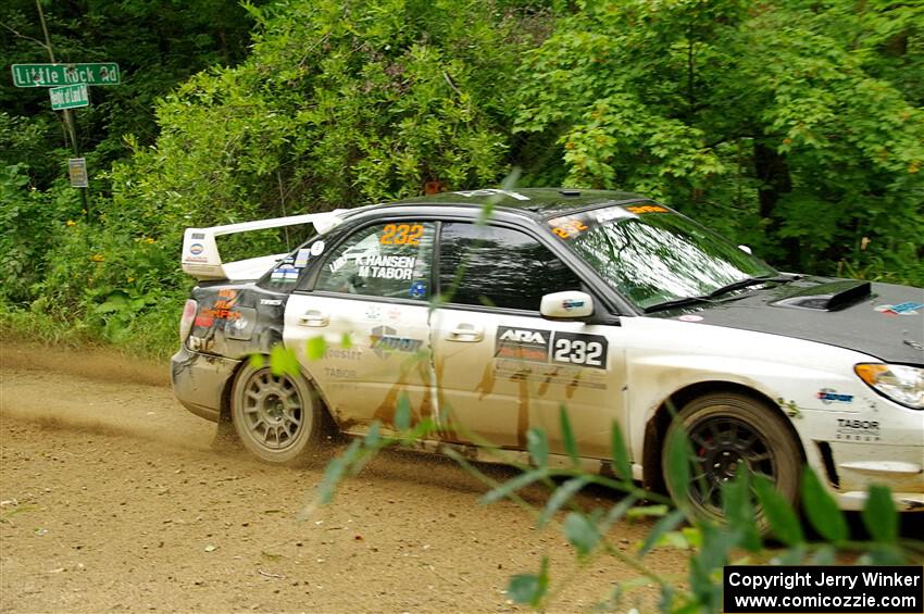 Mark Tabor / Kathryn Hansen Subaru WRX STi on SS9, Height o' Land I.