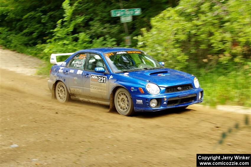 Kristen Tabor / Jan Tabor Subaru WRX on SS9, Height o' Land I.