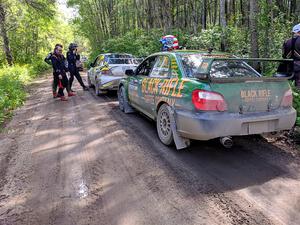 Klim Fedoff / Oscar Romero Mitsubishi Lancer Evo IX and Dave Carapetyan / John Hall Subaru WRX STi