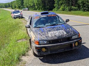 Jacob Despain / Michael Despain Subaru Impreza 2.5RS and Chris Barribeau / Alex Ferencz Subaru Impreza RS