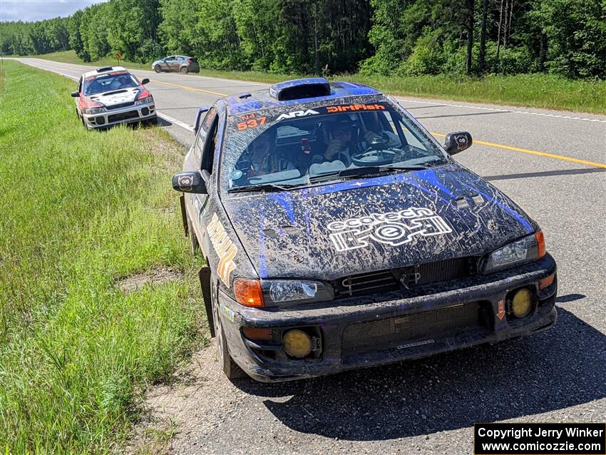 Jacob Despain / Michael Despain Subaru Impreza 2.5RS and Chris Barribeau / Alex Ferencz Subaru Impreza RS