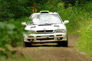 Jordon Haberer / Drew Staples Subaru Impreza on SS11, Anchor Hill NB.