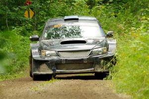 Daryl Bergen / Calvin Bergen Subaru WRX STi on SS11, Anchor Hill NB.