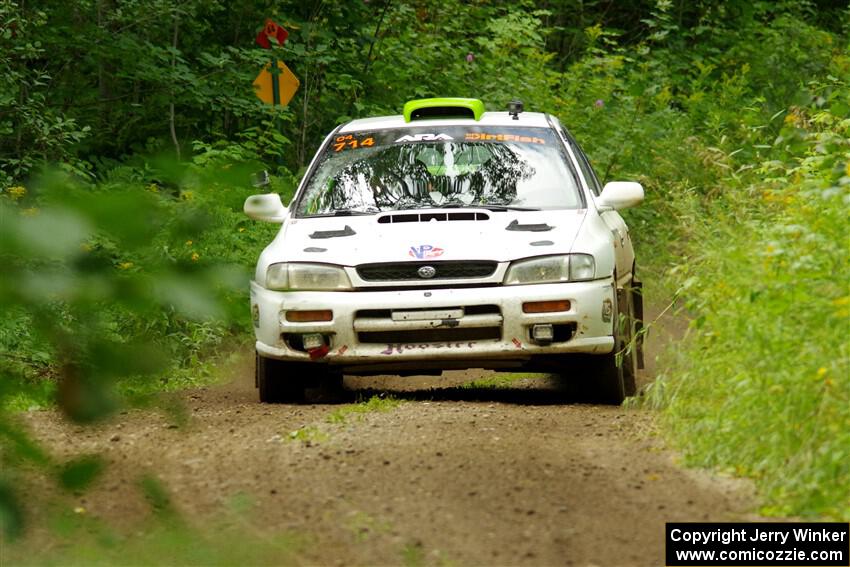 Jordon Haberer / Drew Staples Subaru Impreza on SS11, Anchor Hill NB.