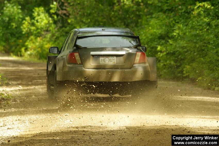 Daryl Bergen / Calvin Bergen Subaru WRX STi on SS11, Anchor Hill NB.