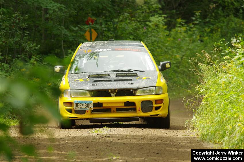 Steve Gingras / Katie Gingras Subaru Impreza on SS11, Anchor Hill NB.