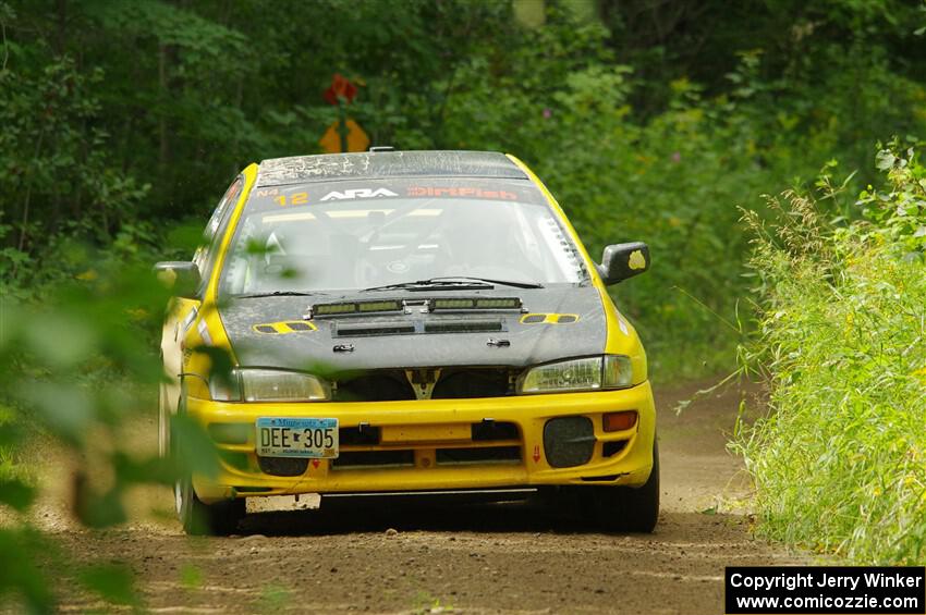 Steve Gingras / Katie Gingras Subaru Impreza on SS11, Anchor Hill NB.