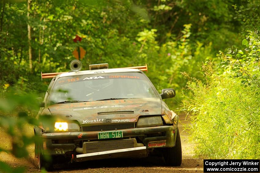 Bret Hunter / Kubo Kordisch Honda CRX on SS11, Anchor Hill NB.