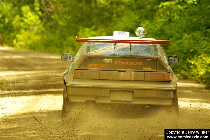 Bret Hunter / Kubo Kordisch Honda CRX on SS11, Anchor Hill NB.