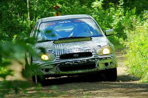 David Peretz / Brandon Panek Subaru Impreza 2.5RS on SS11, Anchor Hill NB.