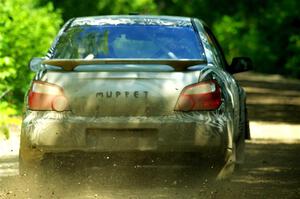 David Peretz / Brandon Panek Subaru Impreza 2.5RS on SS11, Anchor Hill NB.