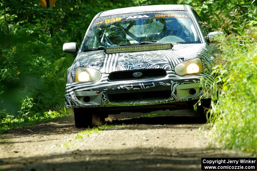 David Peretz / Brandon Panek Subaru Impreza 2.5RS on SS11, Anchor Hill NB.