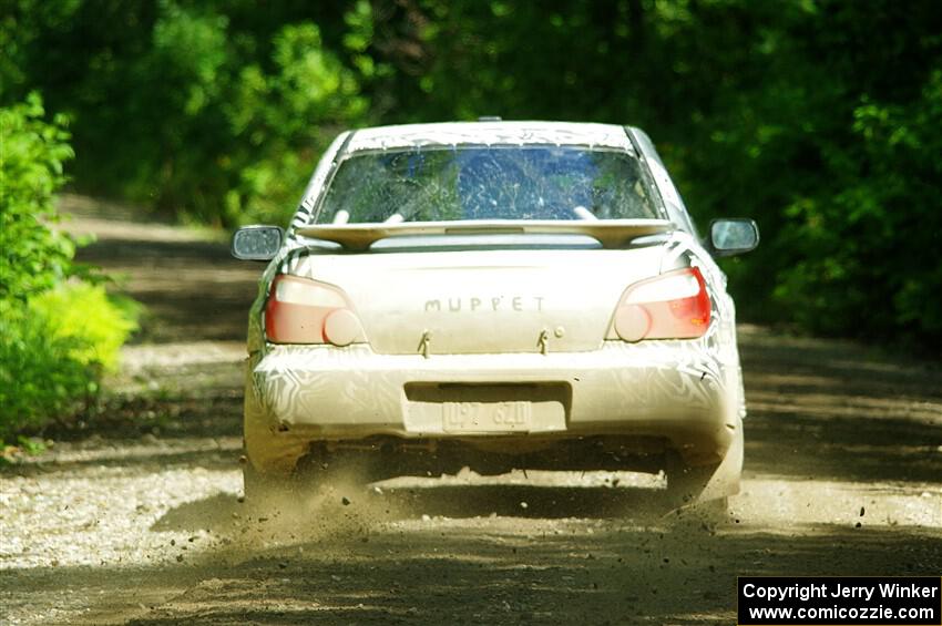 David Peretz / Brandon Panek Subaru Impreza 2.5RS on SS11, Anchor Hill NB.