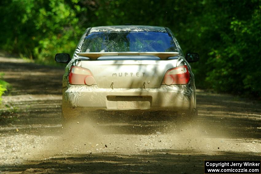 David Peretz / Brandon Panek Subaru Impreza 2.5RS on SS11, Anchor Hill NB.