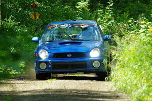 Kristen Tabor / Jan Tabor Subaru WRX on SS11, Anchor Hill NB.