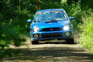 Kristen Tabor / Jan Tabor Subaru WRX on SS11, Anchor Hill NB.