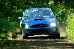 Kristen Tabor / Jan Tabor Subaru WRX on SS11, Anchor Hill NB.