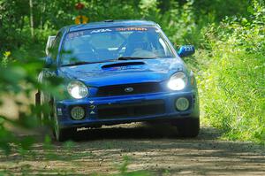 Kristen Tabor / Jan Tabor Subaru WRX on SS11, Anchor Hill NB.