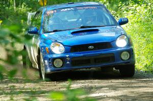 Kristen Tabor / Jan Tabor Subaru WRX on SS11, Anchor Hill NB.