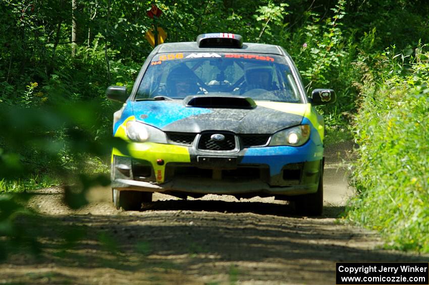 Colin Gleason / Quinn Trumbower Subaru Impreza 2.5RS on SS11, Anchor Hill NB.