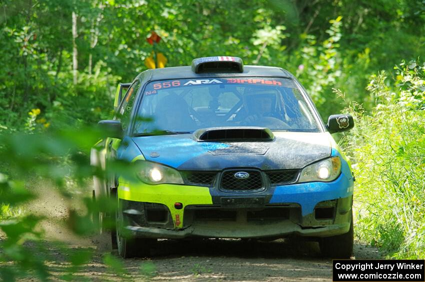 Colin Gleason / Quinn Trumbower Subaru Impreza 2.5RS on SS11, Anchor Hill NB.