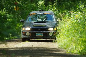 Kristian Rue / Mark Rue Subaru Impreza 2.5RS on SS11, Anchor Hill NB.