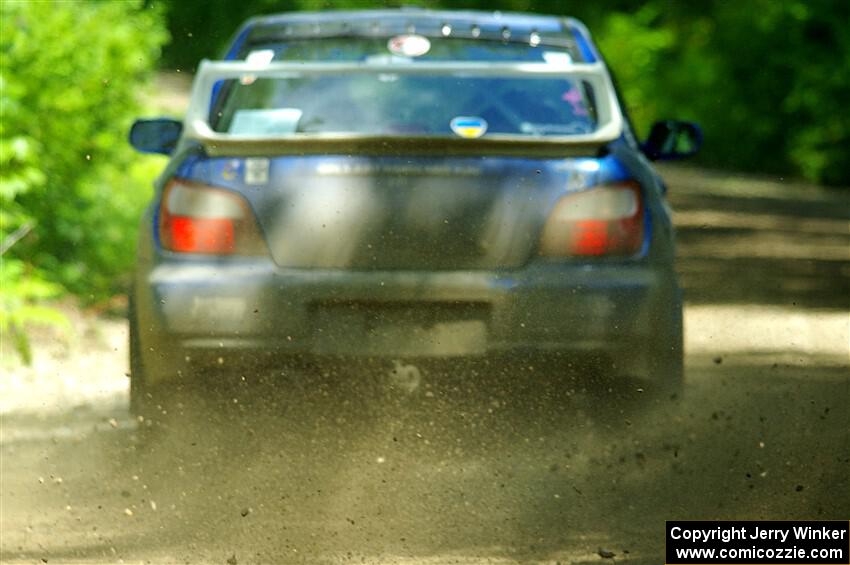 Kristen Tabor / Jan Tabor Subaru WRX on SS11, Anchor Hill NB.