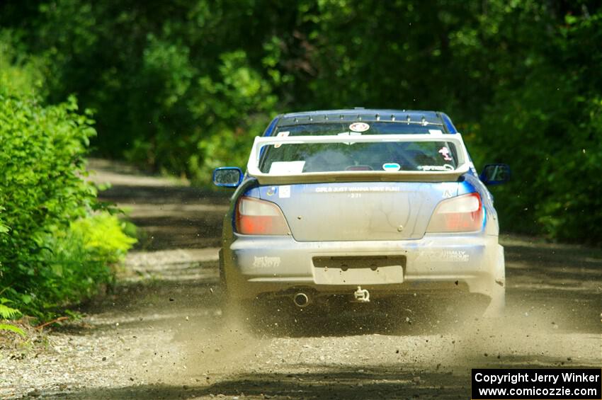 Kristen Tabor / Jan Tabor Subaru WRX on SS11, Anchor Hill NB.