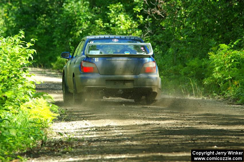 Kristen Tabor / Jan Tabor Subaru WRX on SS11, Anchor Hill NB.