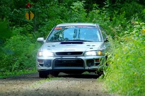 Madelyn Tabor / Sophia McKee Subaru Impreza 2.5RS on SS11, Anchor Hill NB.