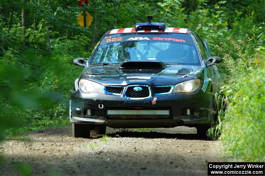 Matt James / Jackie James Subaru Impreza on SS11, Anchor Hill NB.