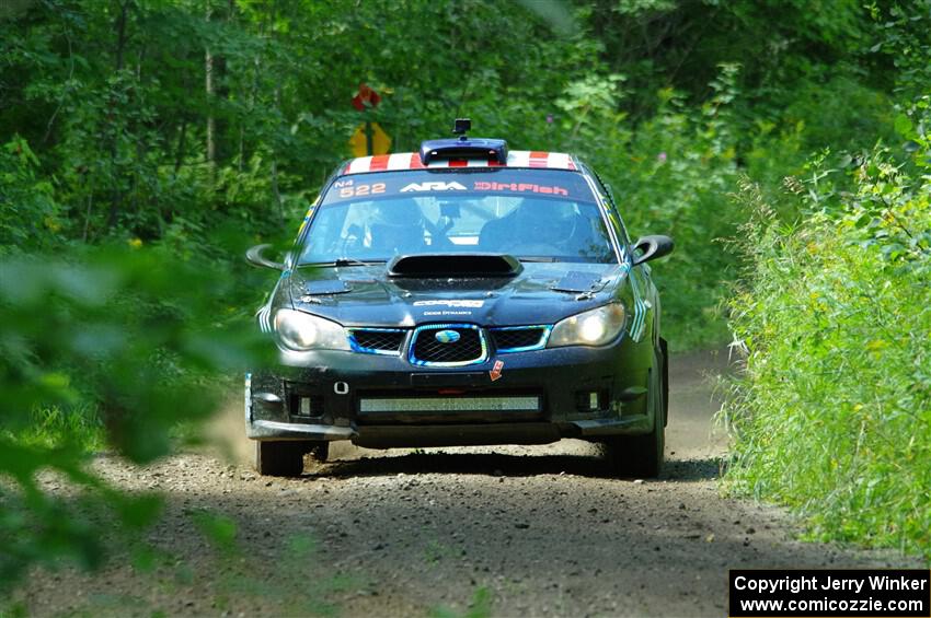 Matt James / Jackie James Subaru Impreza on SS11, Anchor Hill NB.