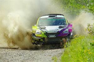 Patrick Gruszka / Florian Barral Mitsubishi Mirage RS on SS12, Height o' Land II.