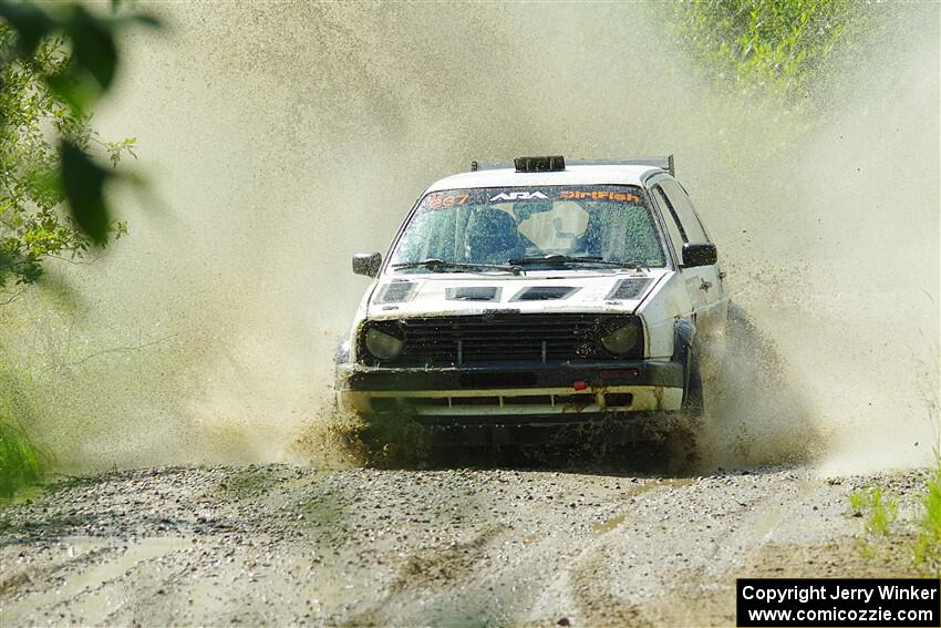 Micah Nickelson / Tyler Ptacek VW Golf on SS12, Height o' Land II.