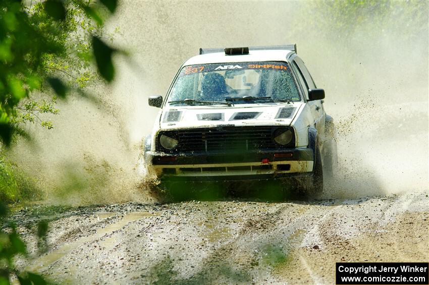 Micah Nickelson / Tyler Ptacek VW Golf on SS12, Height o' Land II.