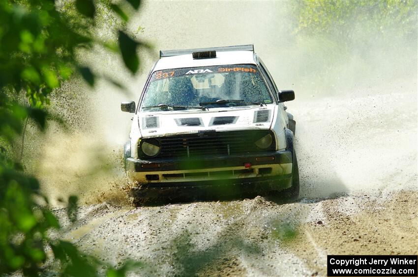 Micah Nickelson / Tyler Ptacek VW Golf on SS12, Height o' Land II.