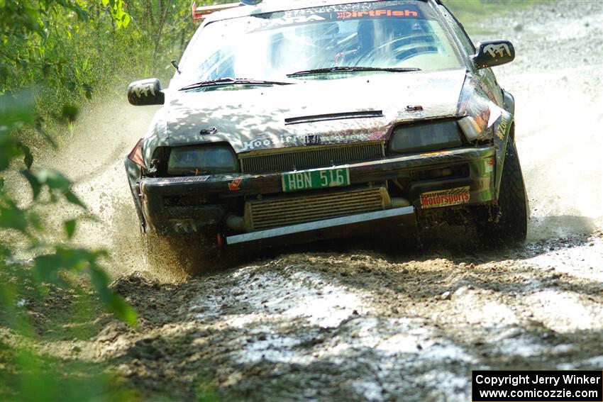 Bret Hunter / Kubo Kordisch Honda CRX on SS12, Height o' Land II.