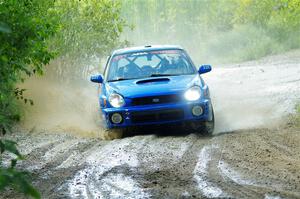 Kristen Tabor / Jan Tabor Subaru WRX on SS12, Height o' Land II.