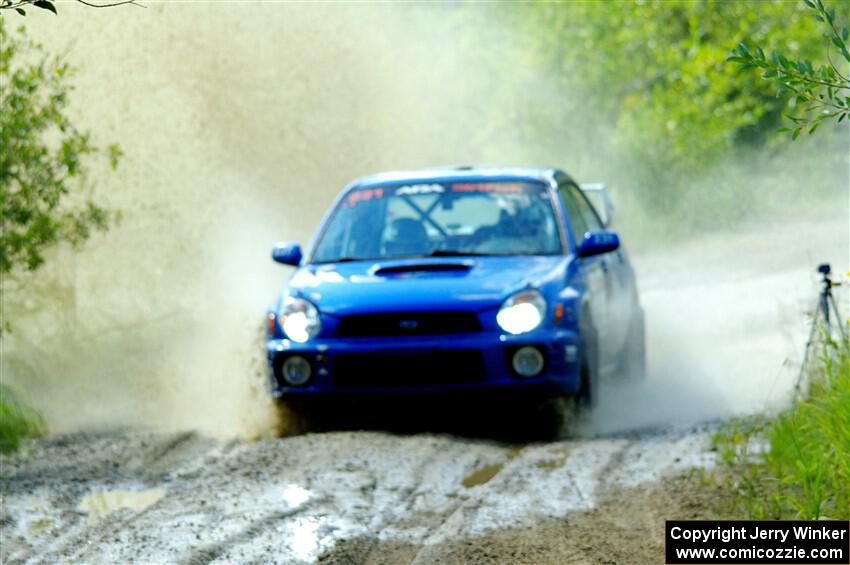 Kristen Tabor / Jan Tabor Subaru WRX on SS12, Height o' Land II.