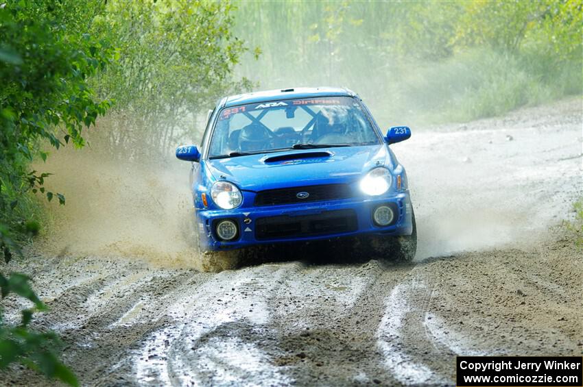 Kristen Tabor / Jan Tabor Subaru WRX on SS12, Height o' Land II.