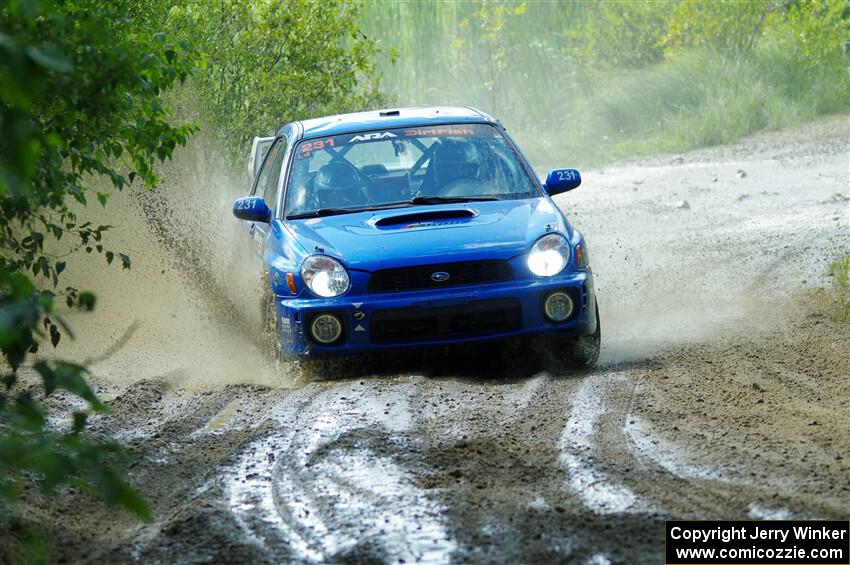 Kristen Tabor / Jan Tabor Subaru WRX on SS12, Height o' Land II.