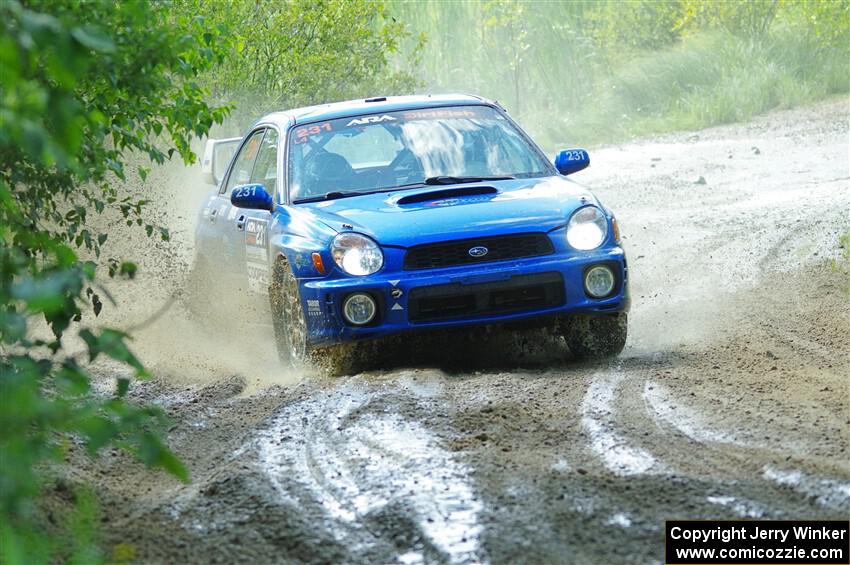 Kristen Tabor / Jan Tabor Subaru WRX on SS12, Height o' Land II.