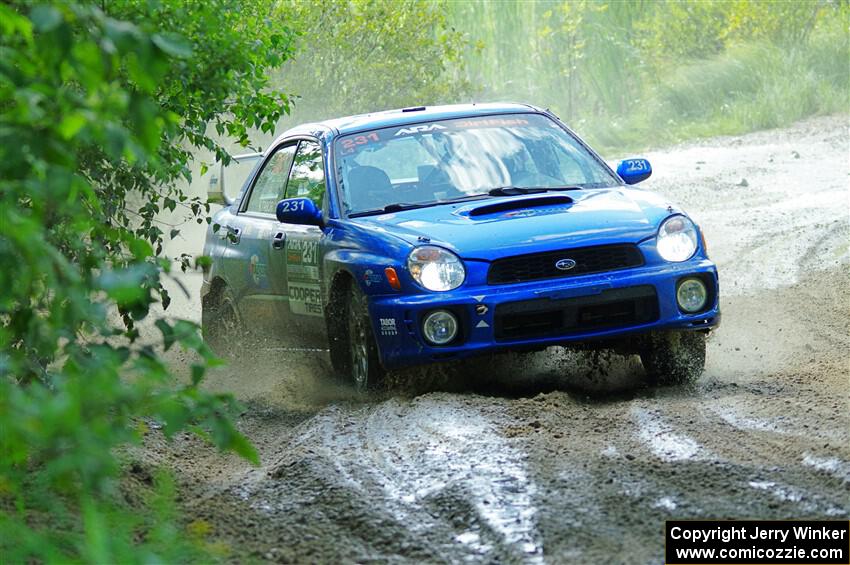 Kristen Tabor / Jan Tabor Subaru WRX on SS12, Height o' Land II.