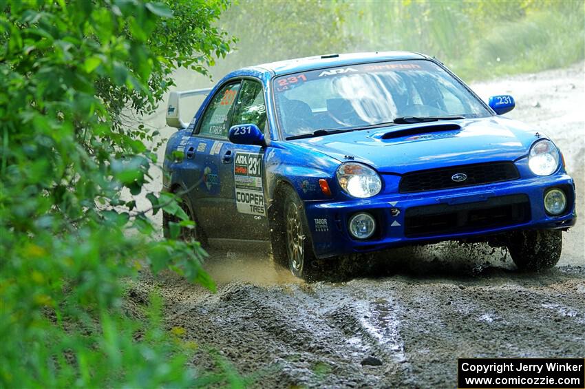 Kristen Tabor / Jan Tabor Subaru WRX on SS12, Height o' Land II.