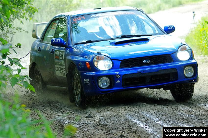 Kristen Tabor / Jan Tabor Subaru WRX on SS12, Height o' Land II.