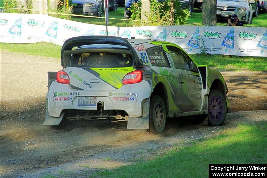 Patrick Gruszka / Florian Barral Mitsubishi Mirage RS on SS14, Soo Pass East I.