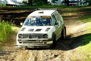 Micah Nickelson / Tyler Ptacek VW Golf on SS14, Soo Pass East I.